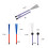 4Paires Balais Acier Et Caoutchouc Pour Batterie Ensemble Multi-Couleurs 2