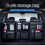 Car Trunk Leather Storage Bag Set Foldable Car  Back Tools Organizer Multifunctional UV Storage Suv  Organizer 6