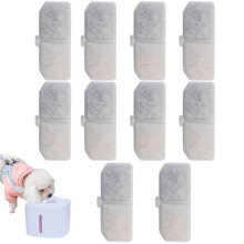 Wasserbrunnenfilter, Ersatz-Aktivkohlefilter für Trinkbrunnen, Automatisches Wasserbrunnen-Filterelement, 12er-Pack