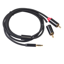 3Pièces Adaptateurs 3.5mm Noir Zinc Alliage Protection Son