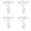4Pièces Bouchons Étanches Transparent Pour Bouteille D'eau En Silicone 7