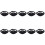 10Pièces -Micro Ceinture Nylon Noir Ajustable Protège Micro 4