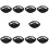 10Pièces -Micro Ceinture Nylon Noir Ajustable Protège Micro 6