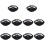 10Pièces -Micro Ceinture Nylon Noir Ajustable Protège Micro 5