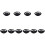 10Pièces -Micro Ceinture Nylon Noir Ajustable Protège Micro 7