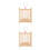 2Pièces Cage Khaki En Bambou Pour Rangement D'insectes À 4