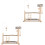 2Ensembles Aire De Jeux Oiseaux Perruche En Bois Stables Mordeurs 5