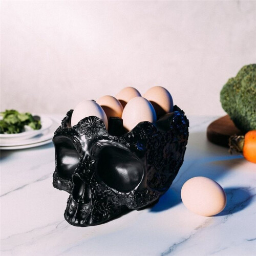 Gothic Halloween Skull Rack Resin  Egg Rack 2