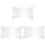 3Pièces Coussin Gonflable Transparent Pour Voyage Camping 4