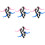 8Paires Leviers Rose En Aluminium Pour Optimale 5