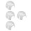 4Pièces Doublure De Casquette ABS Protection Impact 10