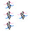 8Paires Leviers Rose En Aluminium Pour Optimale 9
