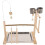 2Ensembles Aire De Jeux Oiseaux Perruche En Bois Stables Mordeurs 3