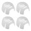 4Pièces Doublure De Casquette ABS Protection Impact 8