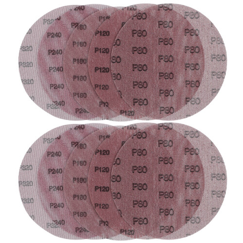 40Pcs Aluminum Oxide Sandpaper Discs Drywall Sander Pads Hook and Loop