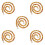 5Pcs Detachable Acrylic Chain Strap Leopard Pattern for Handbag Decor 9