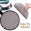 40Pcs Aluminum Oxide Sandpaper Discs Drywall Sander Pads Hook and Loop 10