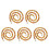 5Pcs Detachable Acrylic Chain Strap Leopard Pattern for Handbag Decor 5