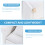 3Pcs White Wood Fabric Pet Couch Comfortable Mini Sofa for Hamsters 10