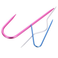 15Pcs Aluminum U-Shaped Knit Needles Multi-Use Crochet Stitch Tools