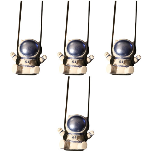 4Pièces Accessoires Suspendus Astronautes Variés Pour Miroir 2