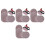 40Pcs Aluminum Oxide Sandpaper Discs Drywall Sander Pads Hook and Loop 6