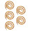 5Pcs Detachable Acrylic Chain Strap Leopard Pattern for Handbag Decor 4