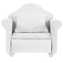 3Pcs White Wood Fabric Pet Couch Comfortable Mini Sofa for Hamsters