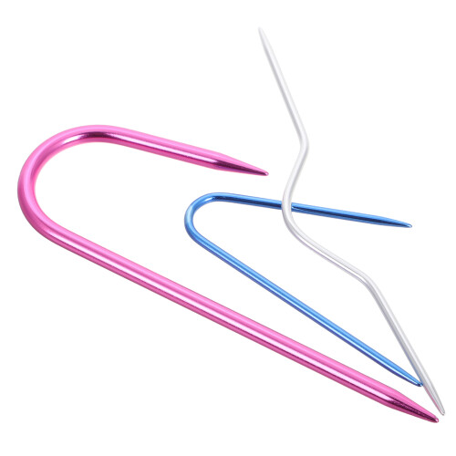 15Pcs Aluminum U-Shaped Knit Needles Multi-Use Crochet Stitch Tools 1