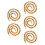 5Pcs Detachable Acrylic Chain Strap Leopard Pattern for Handbag Decor 7