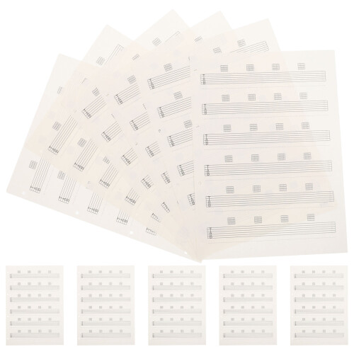 255Pcs Smooth Writing Guitar Tab Sheets Blank Music Manuscript Paper 2