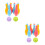 4Sets Children's Bowling Set Mini Desktop Game Lightweight Plastic Toy 6