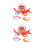 2Sets Multi Plastic Floating Octopus Water Toy Pool Toss Game for Kids 6
