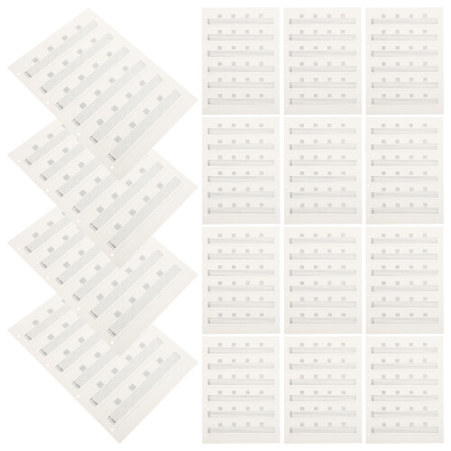 255Pcs Smooth Writing Guitar Tab Sheets Blank Music Manuscript Paper 1