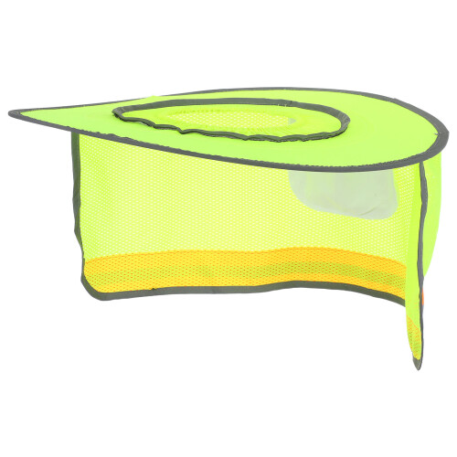 4Pcs Mesh Sun Visor Hard Hat Brim Shade Light Yellow for Summer Work 2