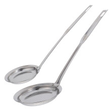8Pcs Silver Stainless Steel Strainer Skimmer Ladle for Oil Separation