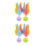 4Sets Children's Bowling Set Mini Desktop Game Lightweight Plastic Toy 8