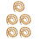 5Pcs Detachable Acrylic Chain Strap Leopard Pattern for Handbag Decor 6