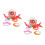 2Sets Multi Plastic Floating Octopus Water Toy Pool Toss Game for Kids 5