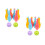 4Sets Children's Bowling Set Mini Desktop Game Lightweight Plastic Toy 4