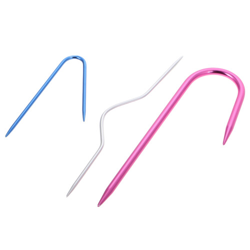 15Pcs Aluminum U-Shaped Knit Needles Multi-Use Crochet Stitch Tools 2