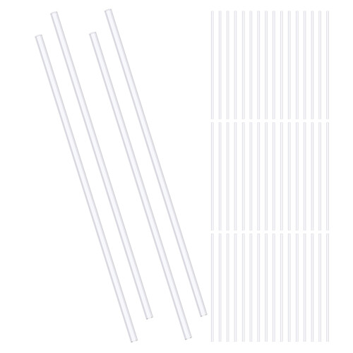 500Pcs Clear Acrylic Cake Pop Sticks for Candy Making and Party Treats 1
