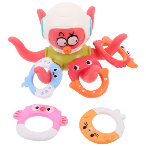 2Sets Multi Plastic Floating Octopus Water Toy Pool Toss Game for Kids 2