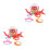 2Sets Multi Plastic Floating Octopus Water Toy Pool Toss Game for Kids 4