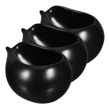 15St Nordic Zwarte Keramische Melkpitcher Met Comfortabele Handgreep
