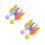 4Sets Children's Bowling Set Mini Desktop Game Lightweight Plastic Toy 9