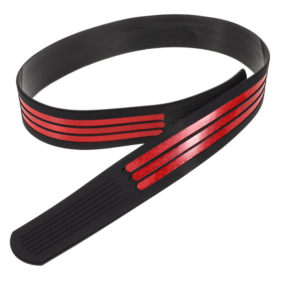 5Pcs Weatherproof Pvc Car Rear Bumper Reflective Warning Stickers Red 3272744695041