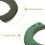 2Pcs Green Plastic Wreath Tool Ring Holder for Formal Party Decor 6