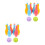 4Sets Children's Bowling Set Mini Desktop Game Lightweight Plastic Toy 5