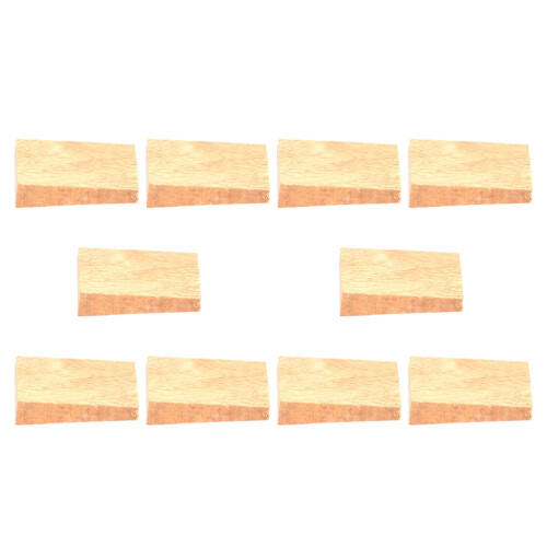 20Pcs Wood Hoe Handle Attachment Block Light Brown Garden Tool Grip